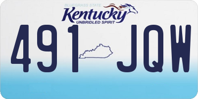 KY license plate 491JQW