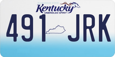 KY license plate 491JRK