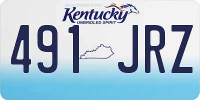KY license plate 491JRZ