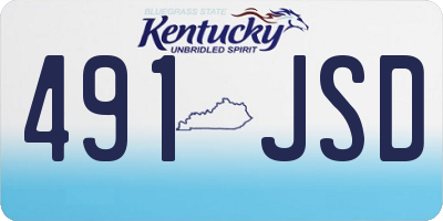 KY license plate 491JSD