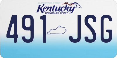 KY license plate 491JSG