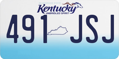 KY license plate 491JSJ