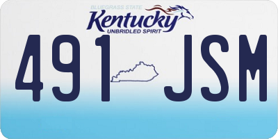 KY license plate 491JSM