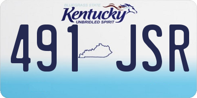 KY license plate 491JSR