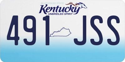 KY license plate 491JSS