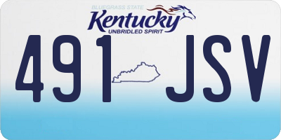 KY license plate 491JSV