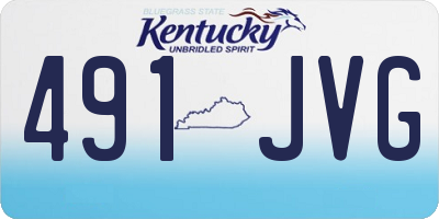 KY license plate 491JVG