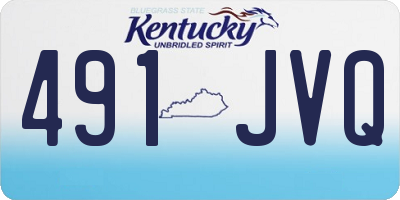 KY license plate 491JVQ