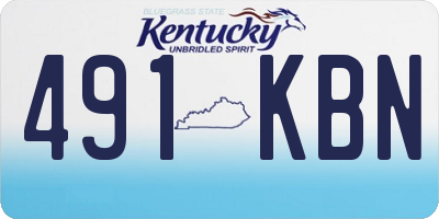 KY license plate 491KBN