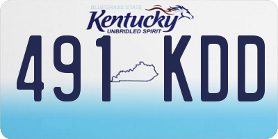 KY license plate 491KDD