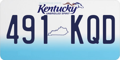 KY license plate 491KQD