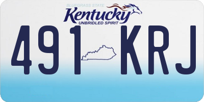 KY license plate 491KRJ
