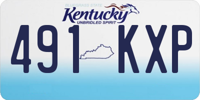 KY license plate 491KXP