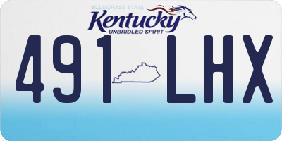 KY license plate 491LHX