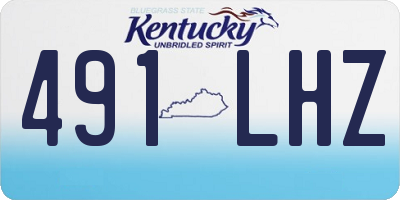 KY license plate 491LHZ
