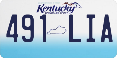 KY license plate 491LIA