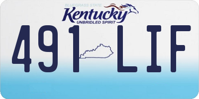 KY license plate 491LIF