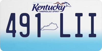 KY license plate 491LII