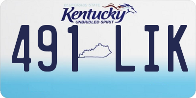 KY license plate 491LIK