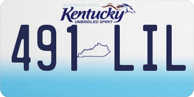 KY license plate 491LIL