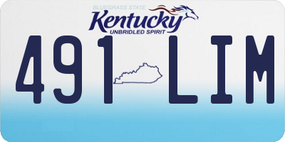 KY license plate 491LIM