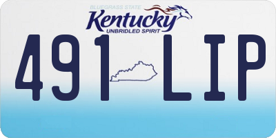 KY license plate 491LIP