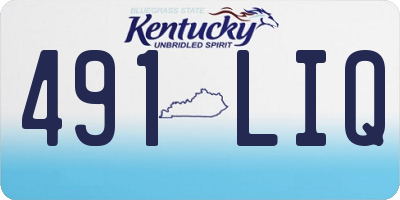 KY license plate 491LIQ