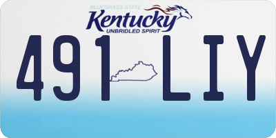 KY license plate 491LIY