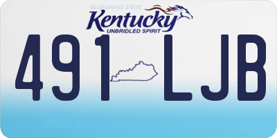KY license plate 491LJB