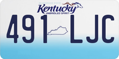 KY license plate 491LJC