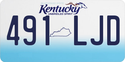 KY license plate 491LJD