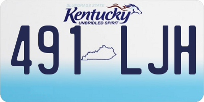KY license plate 491LJH