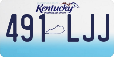 KY license plate 491LJJ