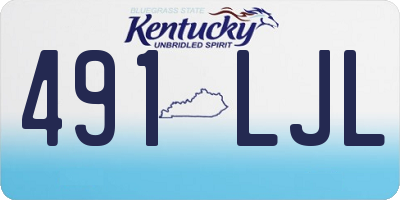 KY license plate 491LJL