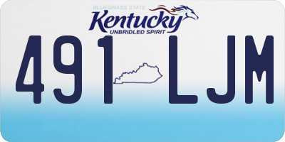 KY license plate 491LJM