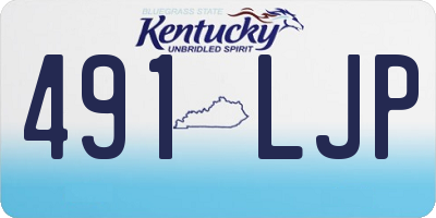 KY license plate 491LJP