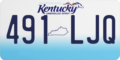 KY license plate 491LJQ