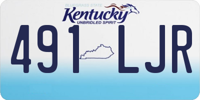 KY license plate 491LJR