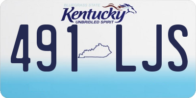 KY license plate 491LJS