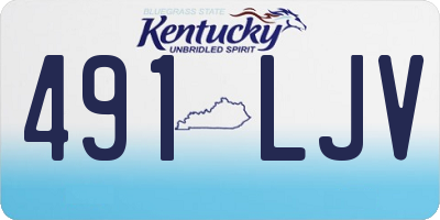 KY license plate 491LJV