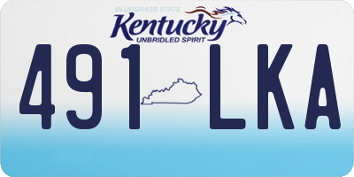 KY license plate 491LKA