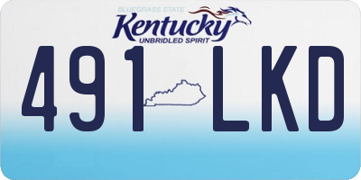 KY license plate 491LKD