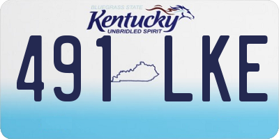 KY license plate 491LKE
