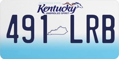 KY license plate 491LRB