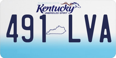 KY license plate 491LVA