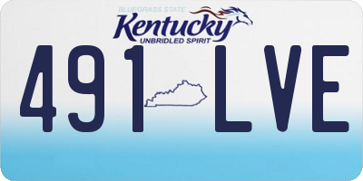 KY license plate 491LVE