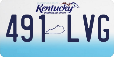 KY license plate 491LVG