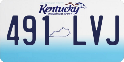 KY license plate 491LVJ