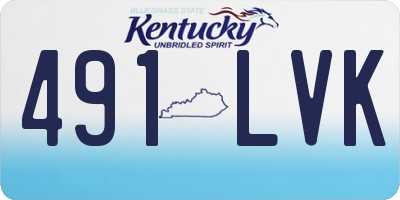 KY license plate 491LVK