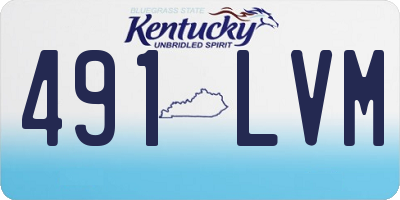 KY license plate 491LVM